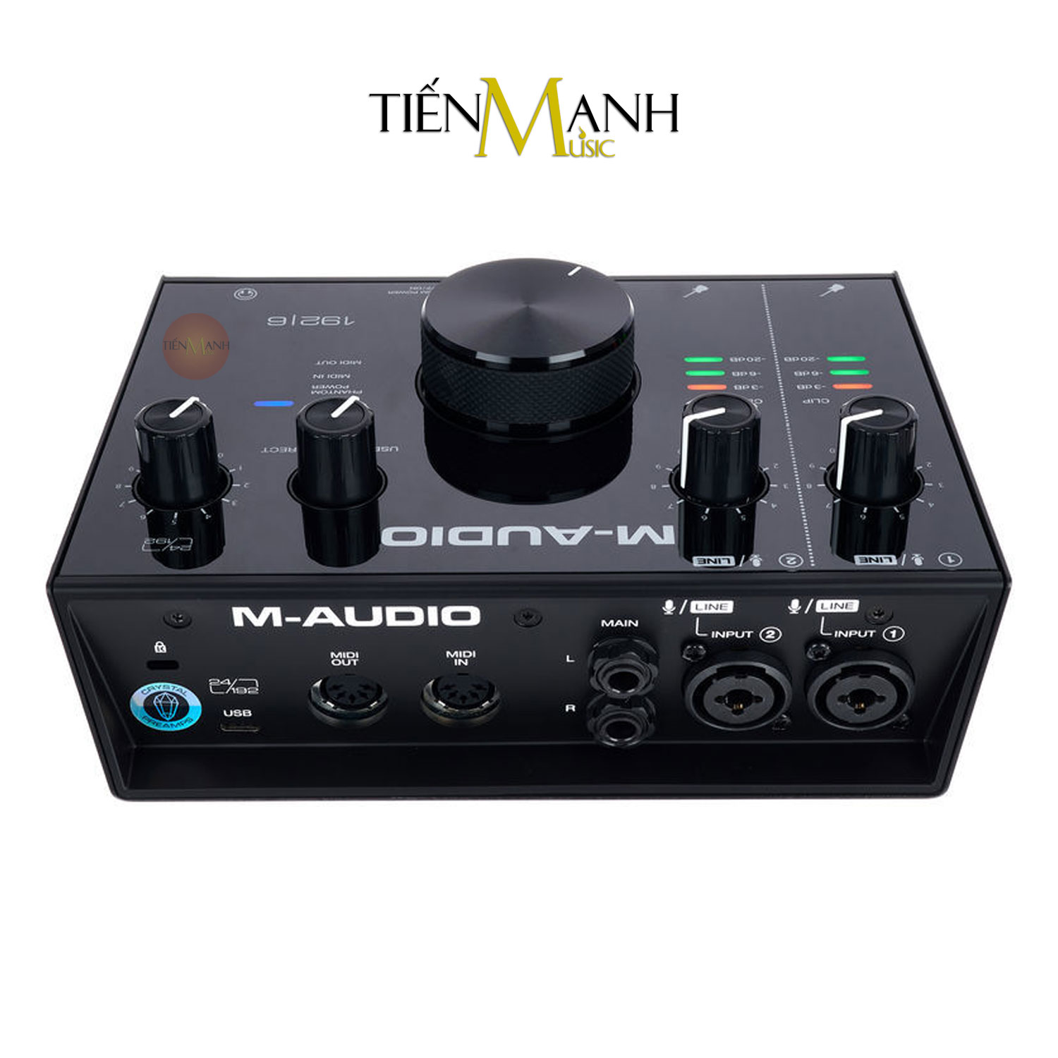 Soundcard M-audio Air 192x6 Bộ Thu Âm Thanh và Livestream 192 6 Audio Interface 192/6 Sound Card Audio 192|6 Hàng Chính Hãng - Kèm Móng Gẩy DreamMaker