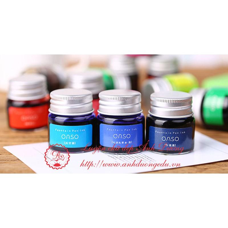 Mực Oaso 20ml Không Lắng Cặn, Màu Tươi Sáng - Hàng Chính Hãng