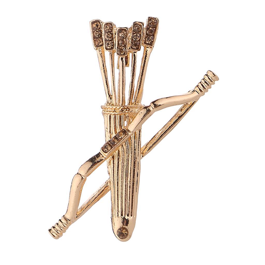 Creative Metal Bow and Brooches Clothes Lapel Pin Badge Collar Clips