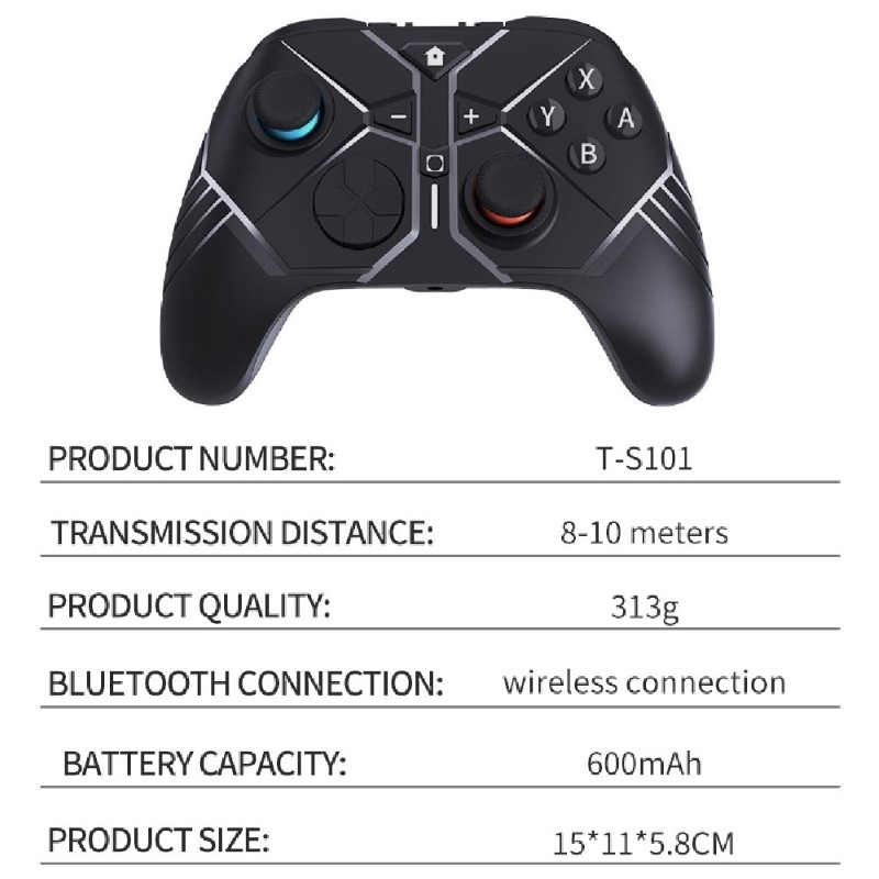 Gamepad tay game Không dây Bluetooth TS101 đa kết nối cho máy tính, laptop, smartphone, máy tính bảng