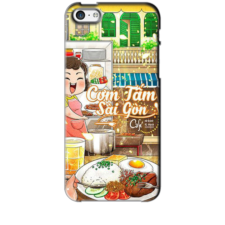 Ốp lưng dành cho điện thoại IPHONE 5C Hình Cơm Tấm Sài Gòn - Hàng chính hãng