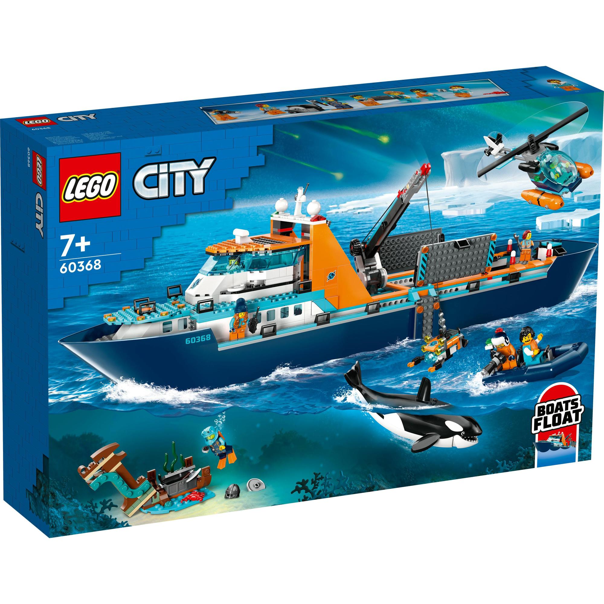 LEGO City 60368 Đồ chơi lắp ráp Tàu thám hiểm bắc cực (815 chi tiết)