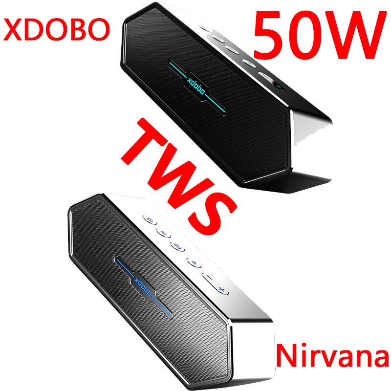 XDOBO Niết Bàn 50W Loa Bluetooth Công Suất Game TWS 3D Stereo Loa Siêu Trầm Loa Bluetooth Rạp Hát Tại Nhà Âm Thanh Không Dây Cột Color: Two colors