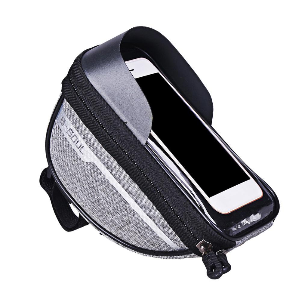Bike  Bag Waterproof Cycling  Phone Mount Handlebar  Bag Phone Holder with  for  Phones Below 7''