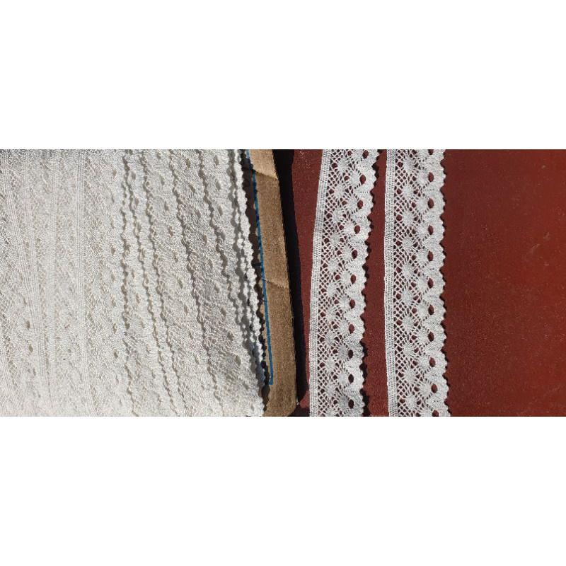 Ren trang trí , ren coton 10m loại bản rộng 4cm