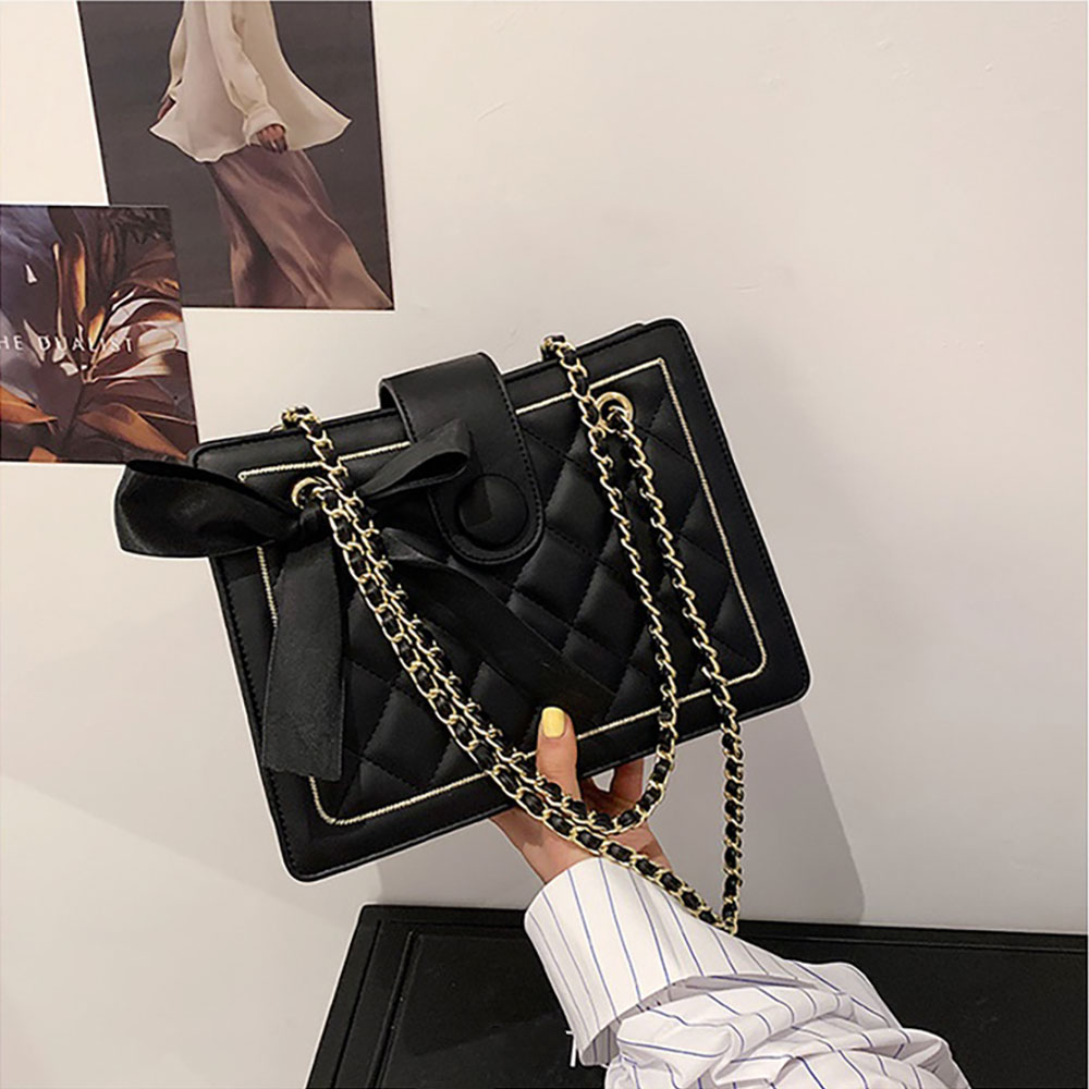 Túi xách công sở nữ đeo chéo, đeo vai T0157 thắt nơ da cao cấp chống thấm nước, bền bỉ phong cách thời trang