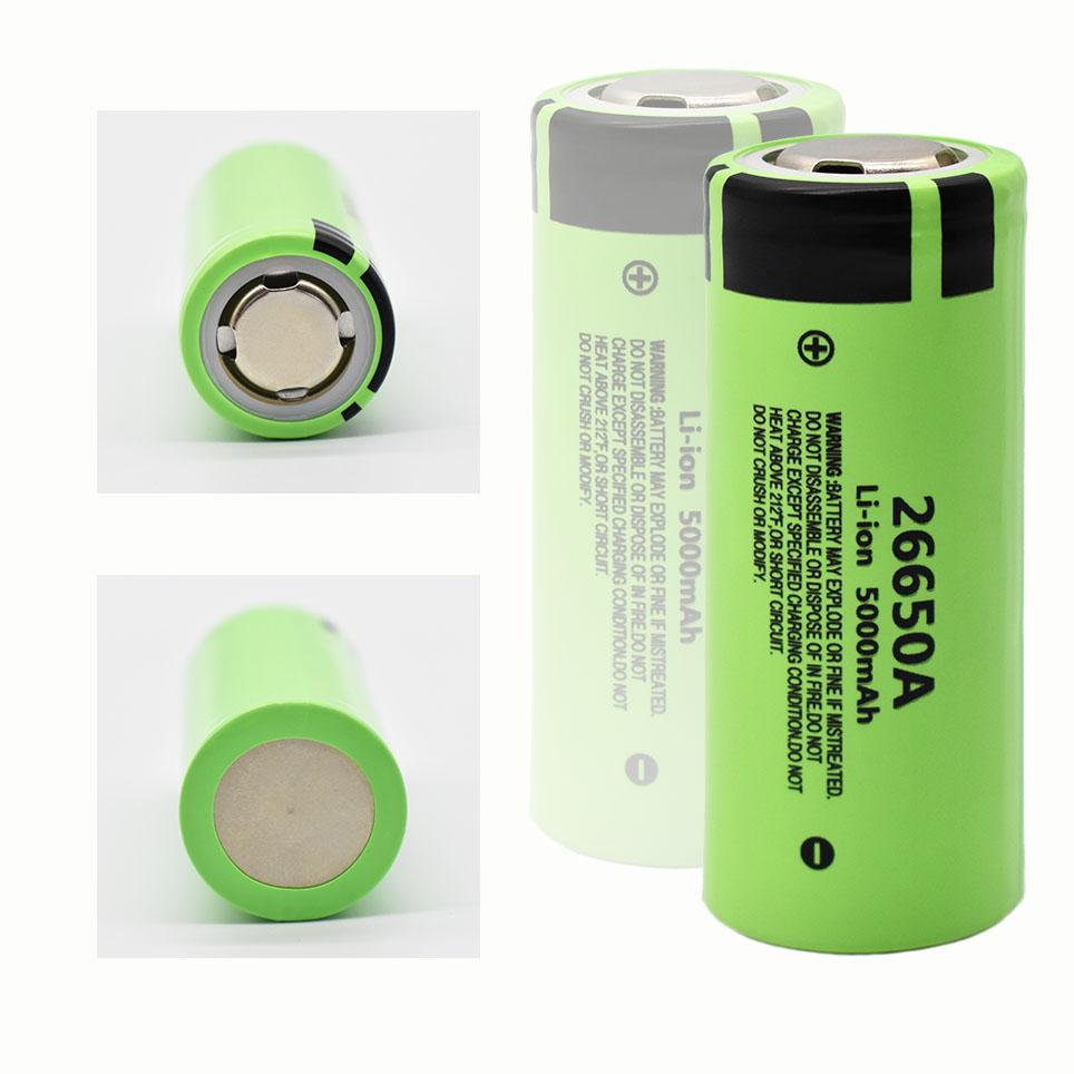 100% Mới Chính Hãng Chất Lượng Cao Pin 26650 5000MAh 3.7V 50A Lithium Ion Có Thể Sạc Lại Cho 26650A Đèn Pin LED + Bộ Sạc Điện Áp Danh Định: 3.7V