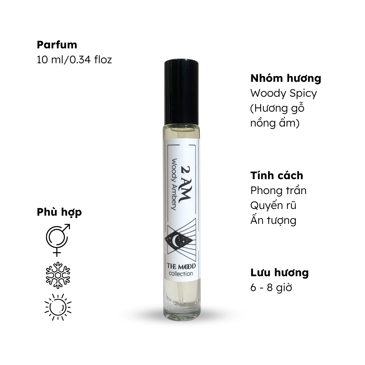 Nước hoa nam chính hãng Morra No.22 10ml nguyên liệu nhập Pháp mùi hương nam tính, phong trần quyến rũ, lưu hương thơm lâu - dạng xịt