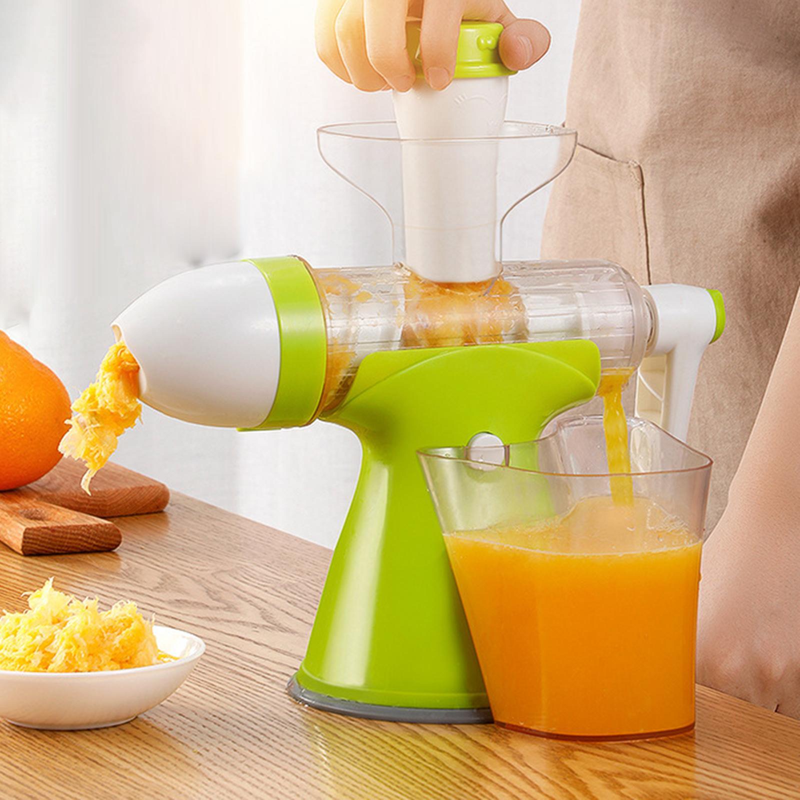 Manual Juicer Hand Cranked Juice Extractor Portable Easy to Clean Stable Multifunctional Cold Press Grinding Juicer Machine