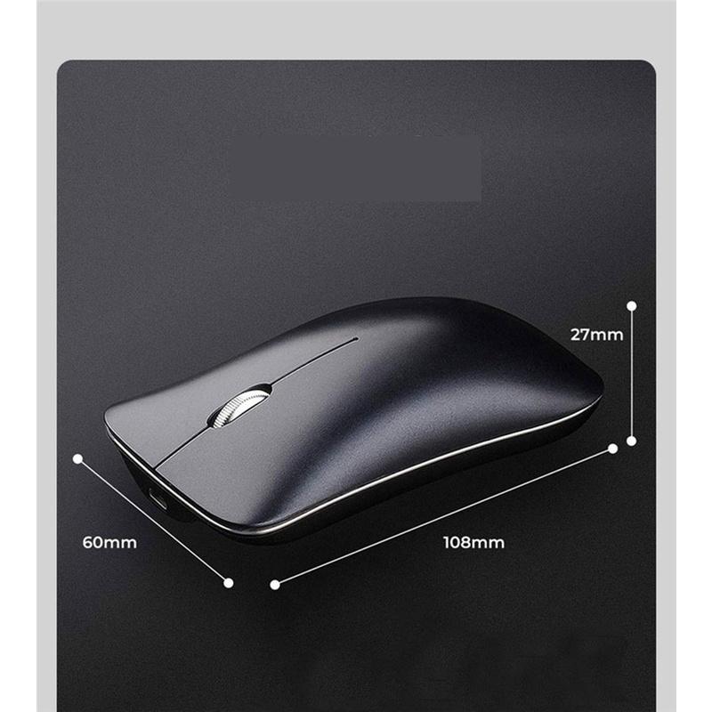 Chuột không dây bluetooth HXSJ T23 5.1 2.4GHz siêu mỏng tự sạc,ko tiếng ồn cho pc laptop, máy tính Bluetooth, tivi - Hàng Chính Hãng