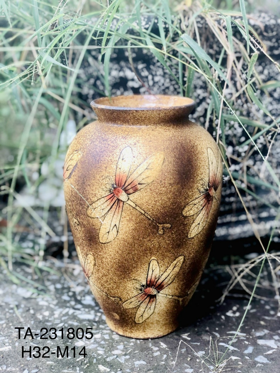 LỌ HOA VẼ CHUỒN CHUỒN H26 - H36cm.