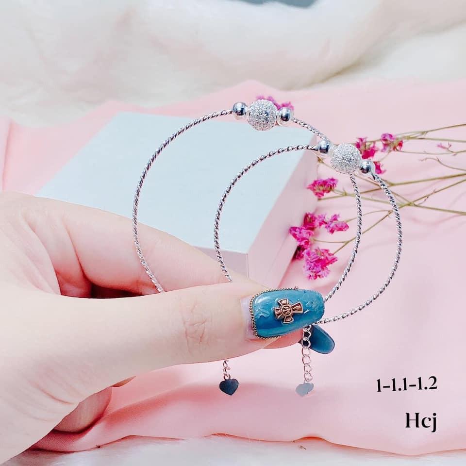 LẮC TAY NỮ BẠC TA - LẮC TAY CẦU GẮN ĐÁ -