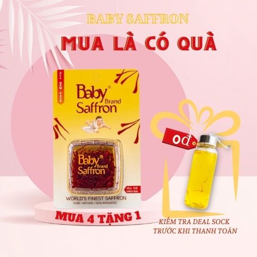 Baby Saffron Nhụy hoa nghệ tây chính hãng Ấn Độ chính hãng Date 2022