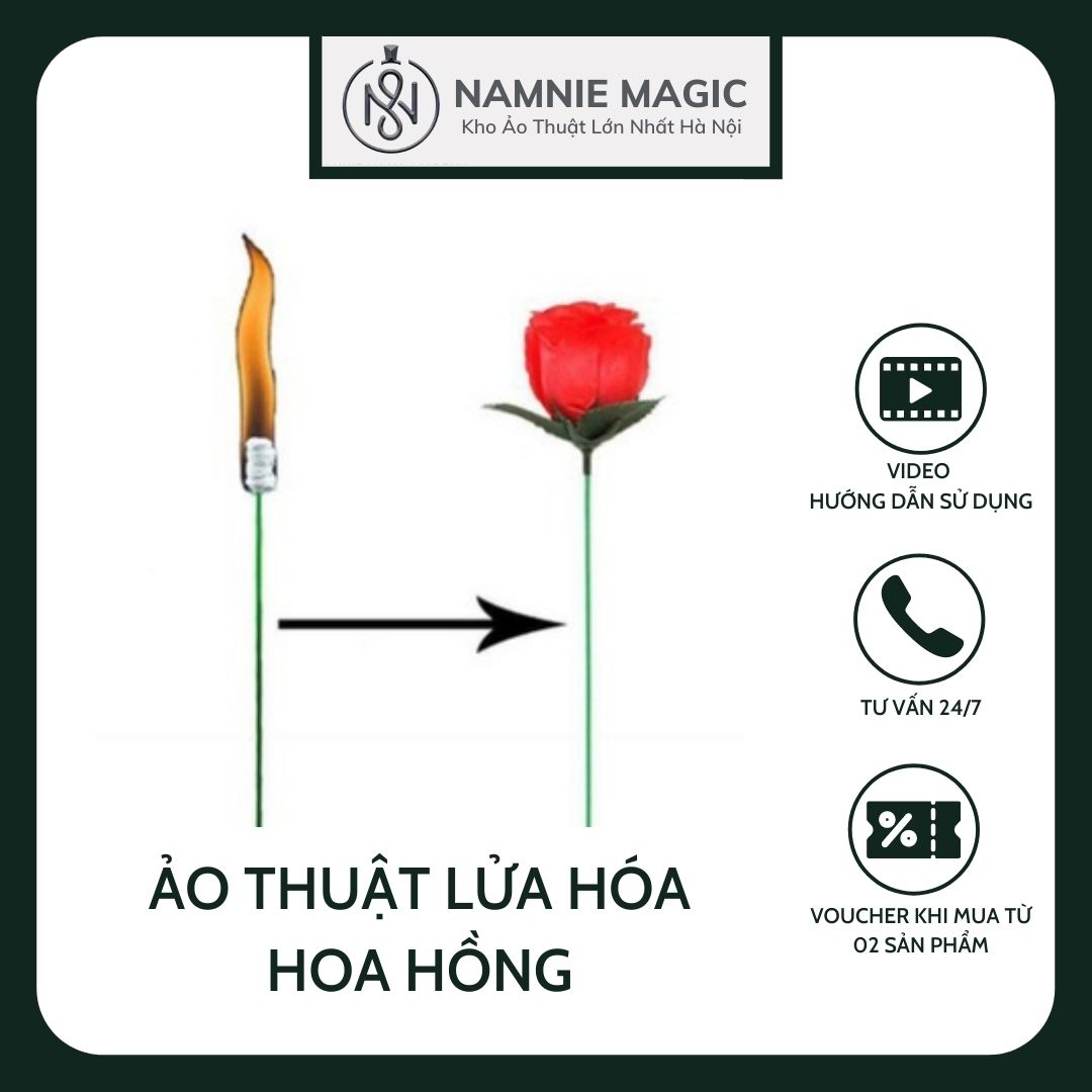 Ảo Thuật | Torch To Rose - Lửa hoá hoa hồng