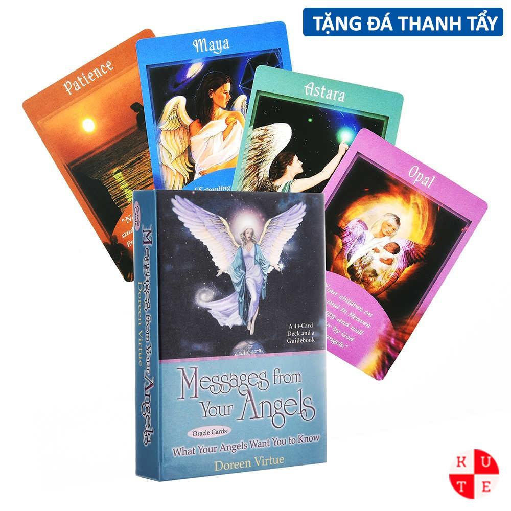 Bài Oracle Mesages From Your Angels 44 Lá Bài Tặng File Tiếng Anh Và Đá Thanh Tẩy