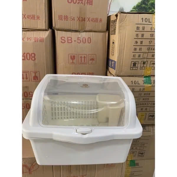 Rổ Úp Chén Bát Có Nắp Đậy Kèm Ống Đũa Nhựa Việt Nhật, Giá Úp Bát Có Nắp Đậy Có Khe Thoát Nước