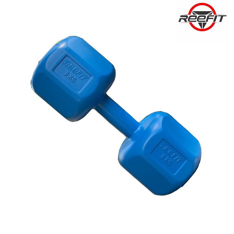 Bộ 2 vỏ tạ tay nhựa bát giác 8kg REEFIT