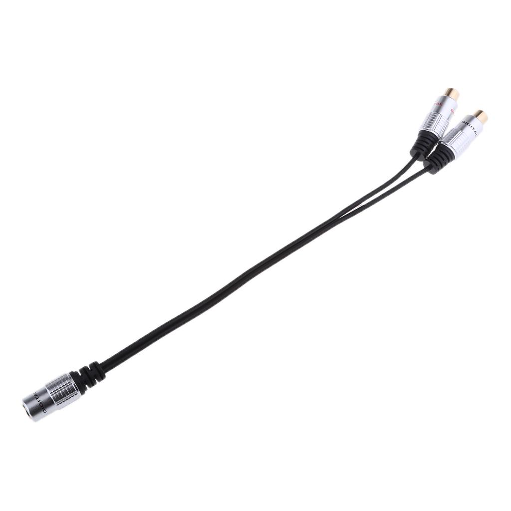 3.5mm Stereo Female to 2x RCA Female Jack Stereo Audio Splitter Y Adapter