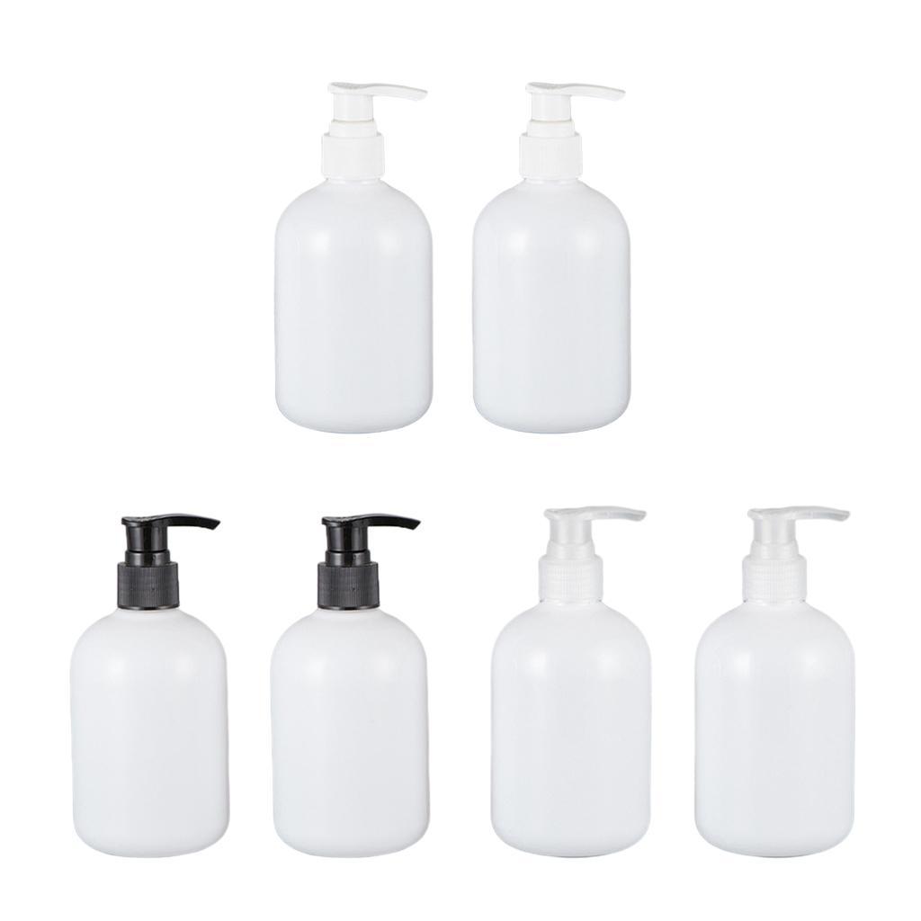 10pcs 350ml Empty Shampoo Conditioner Pump Bottle Dispenser Container