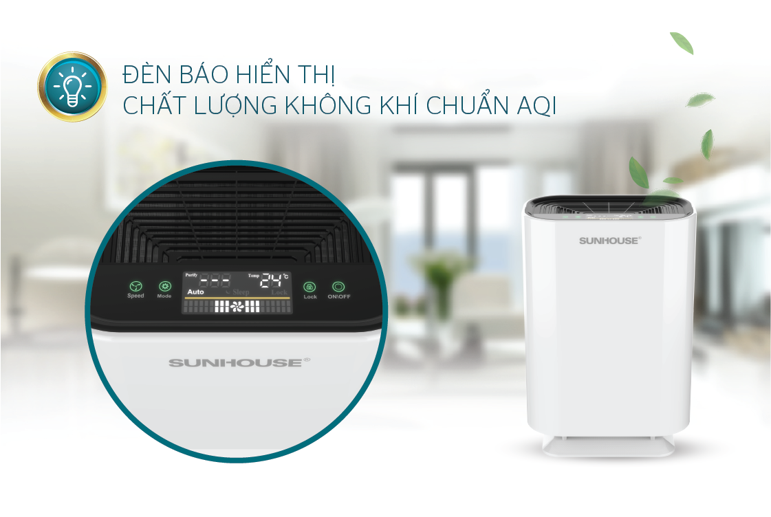 Máy Lọc Không Khí Sunhouse SHD-20AP9718 - Hàng Chính Hãng