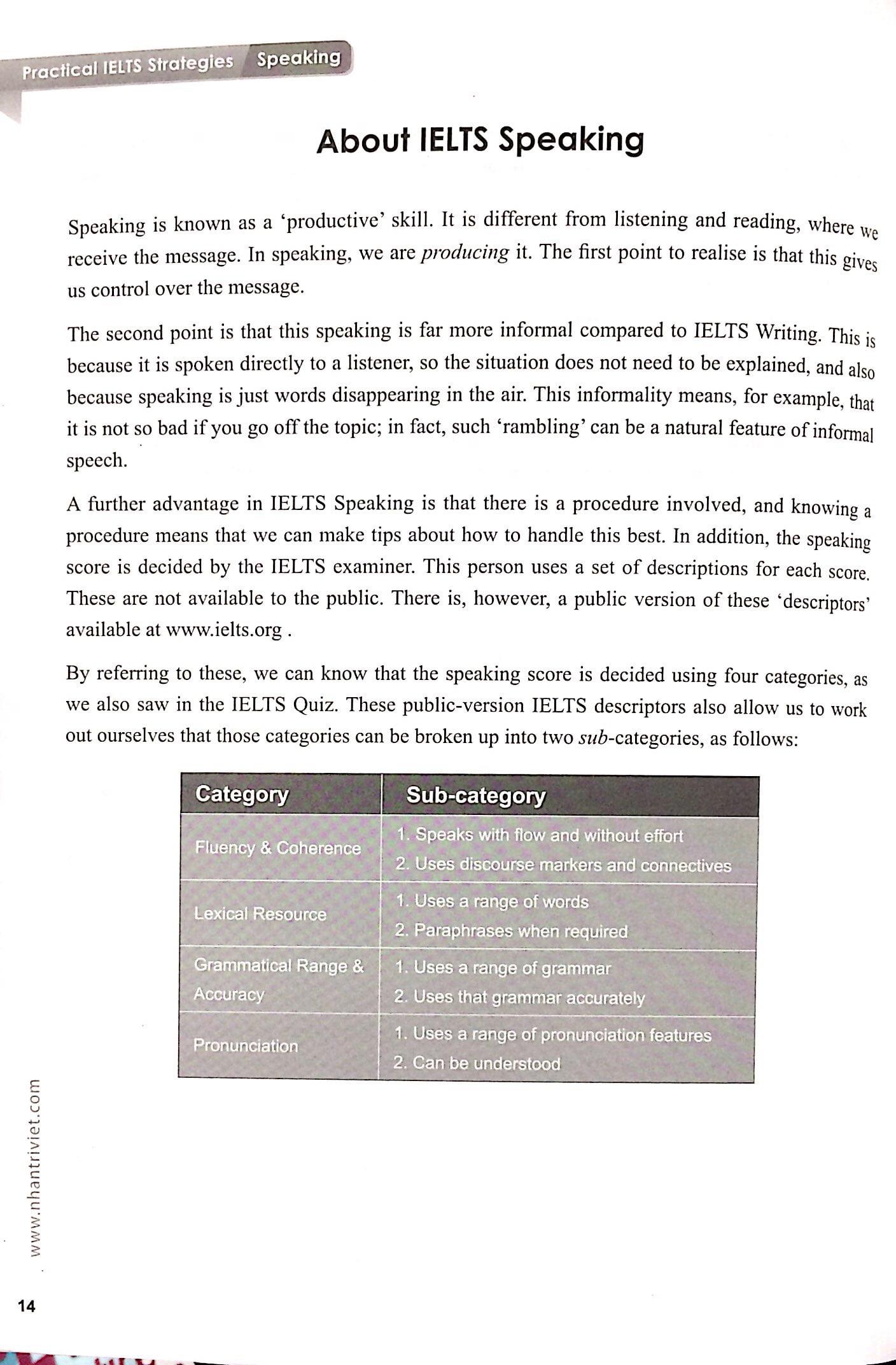 Sách IELTS Speaking