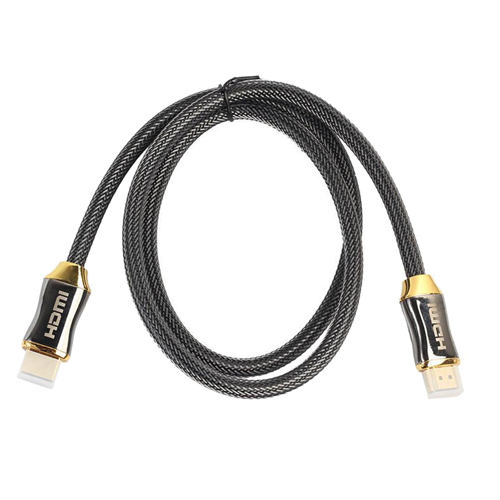 4K HDMI Cable | High Speed, Braided & Gold Connectors, 4K 60Hz, Ultra HD, 2K, Compatible | for PS5, Monitor, Laptop & More