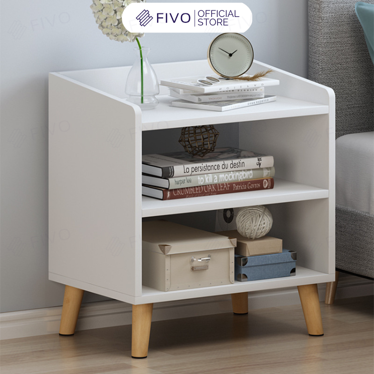 Kệ Tủ Đầu Giường Gỗ Cao Cấp FIVO FT20 Đa Dạng Mẫu Mã, Phong Cách Châu Âu Sang Trọng, Thiết Kế Hộc Tủ Tiện Lợi