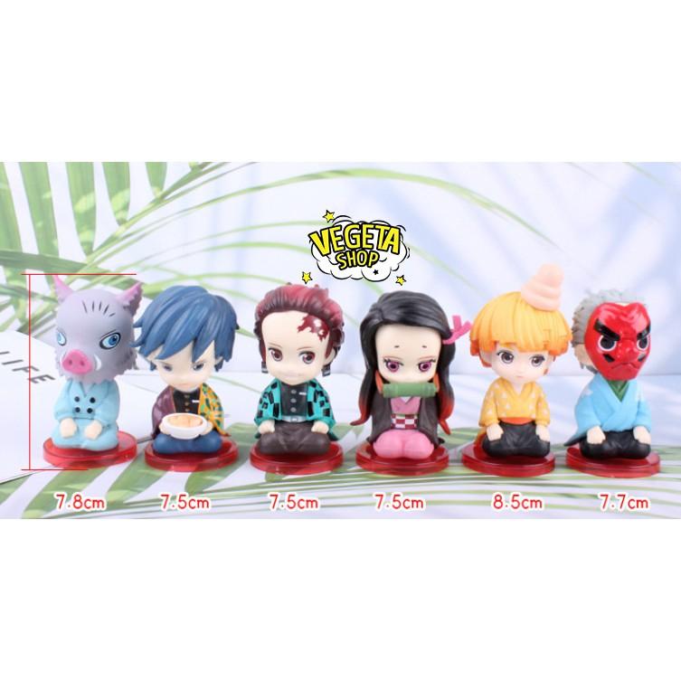 Mô hình Kimetsu No Yaiba - Mô hình thanh gươm diệt quỷ - WCF - Inosuke Giyuu Tanjirou Nezuko Zenitsu Sakonji - Cao 8cm