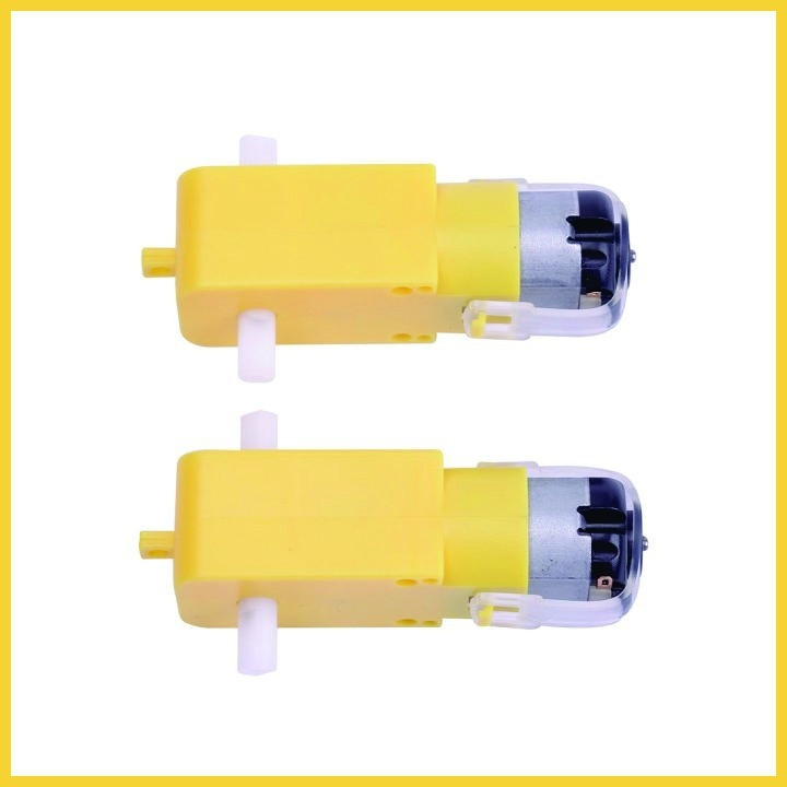 Bộ 2 Động cơ giảm tốc V1 MOTOR màu vàng 3-6V chuyên chế các loại robot đơn giản và các mô hình như ô tô, xe tăng...