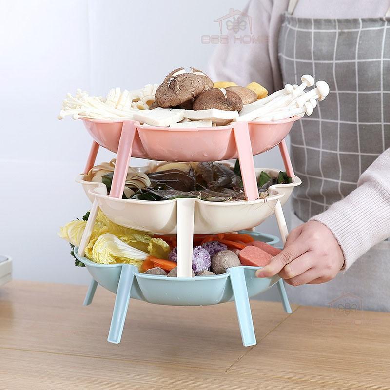 Set 3 Khay Nhựa Xếp Tầng- Gia dụng thông minh, tiện ích