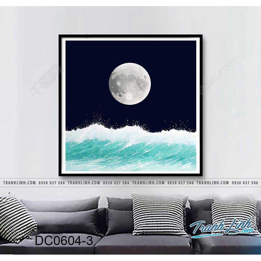 Bộ tranh canvas treo tường trang trí phòng khách phong cách bắc âu