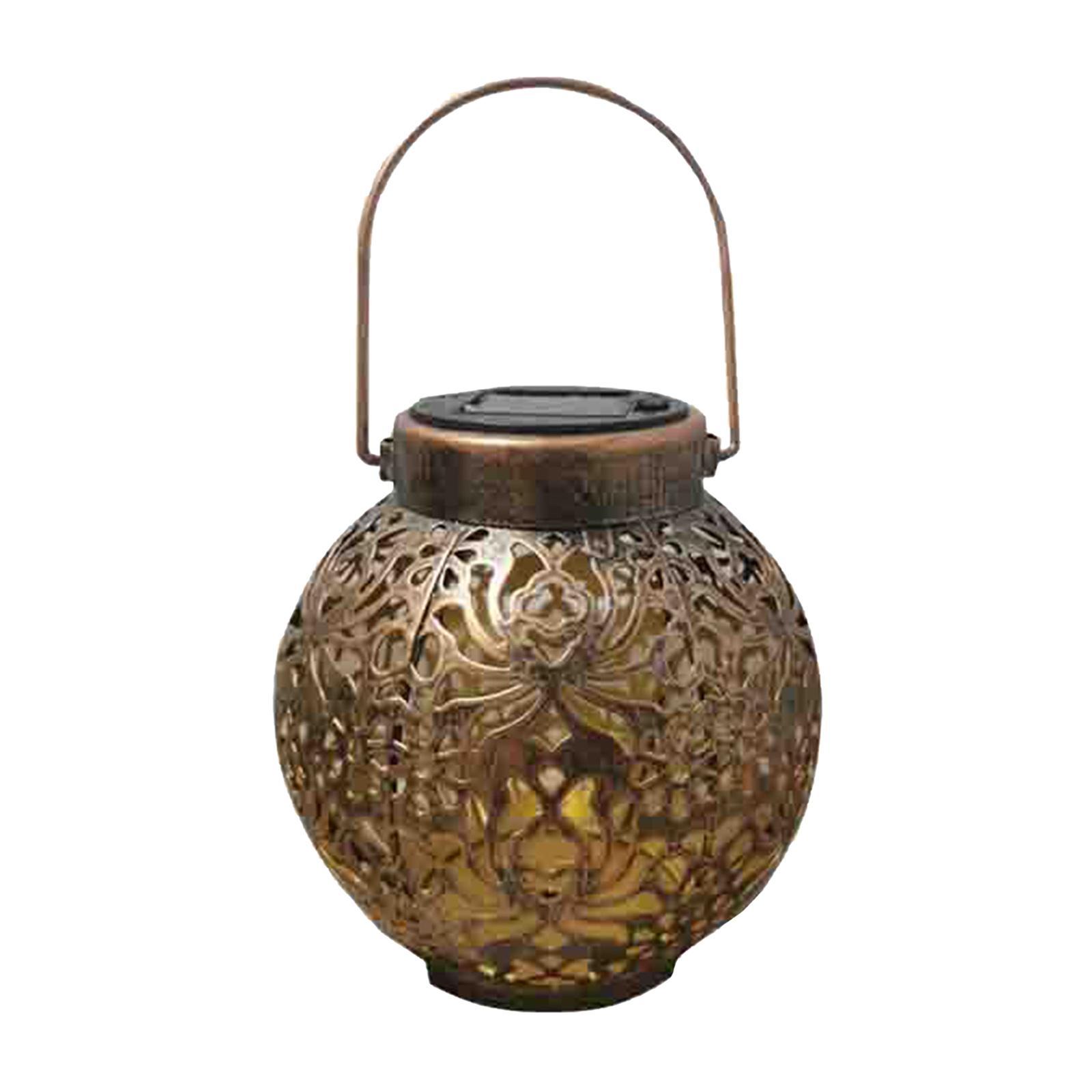 Outdoor Solar Lanterns with Handle Solar Lamp Solar Lantern Bronze