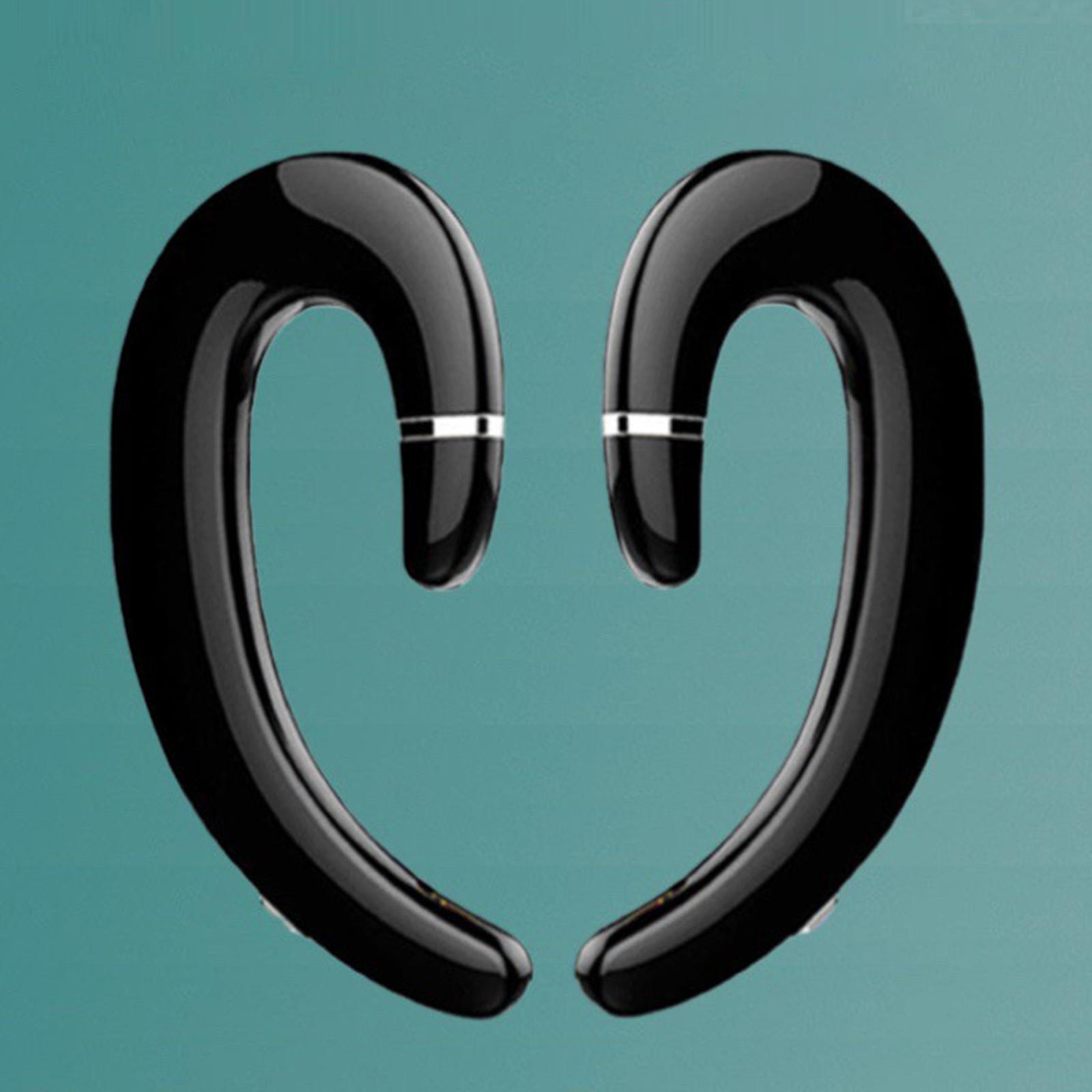 Bluetooth 5.0 Headphone, Ear Hook Low Latency HD Calling Earpiece for Sports Business