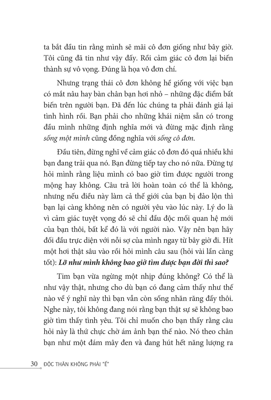 Độc Thân Không Phải "Ế"