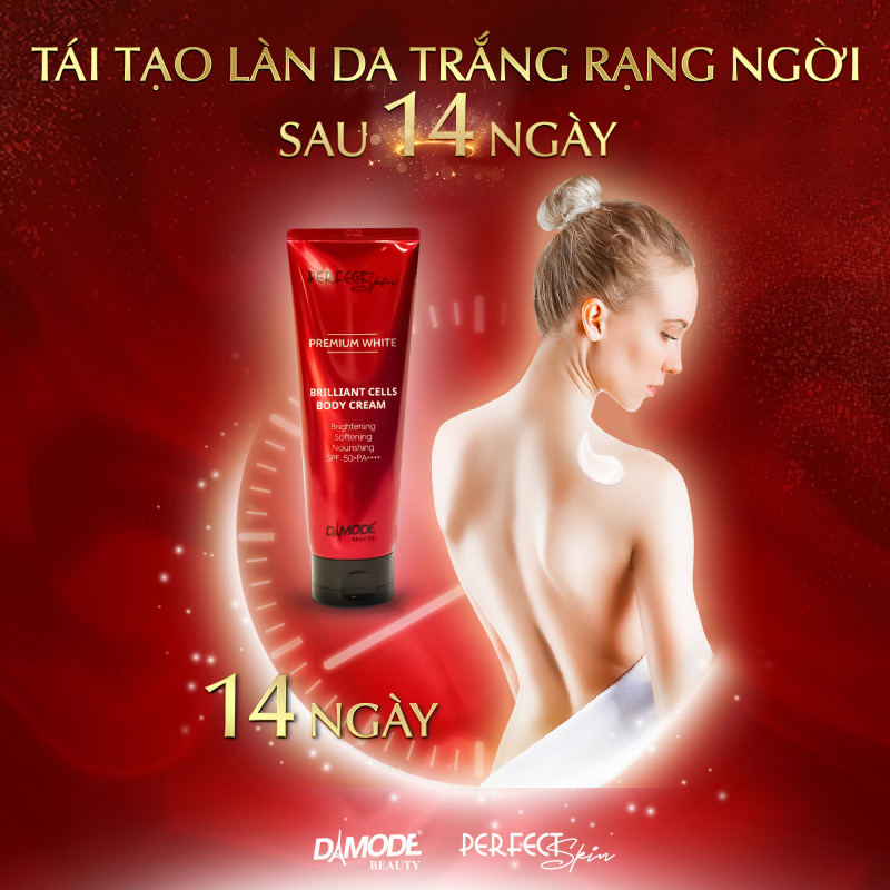 Kem dưỡng thể trắng da BRILLIANT CELL BODY CREAM DAMODE chai 200gr
