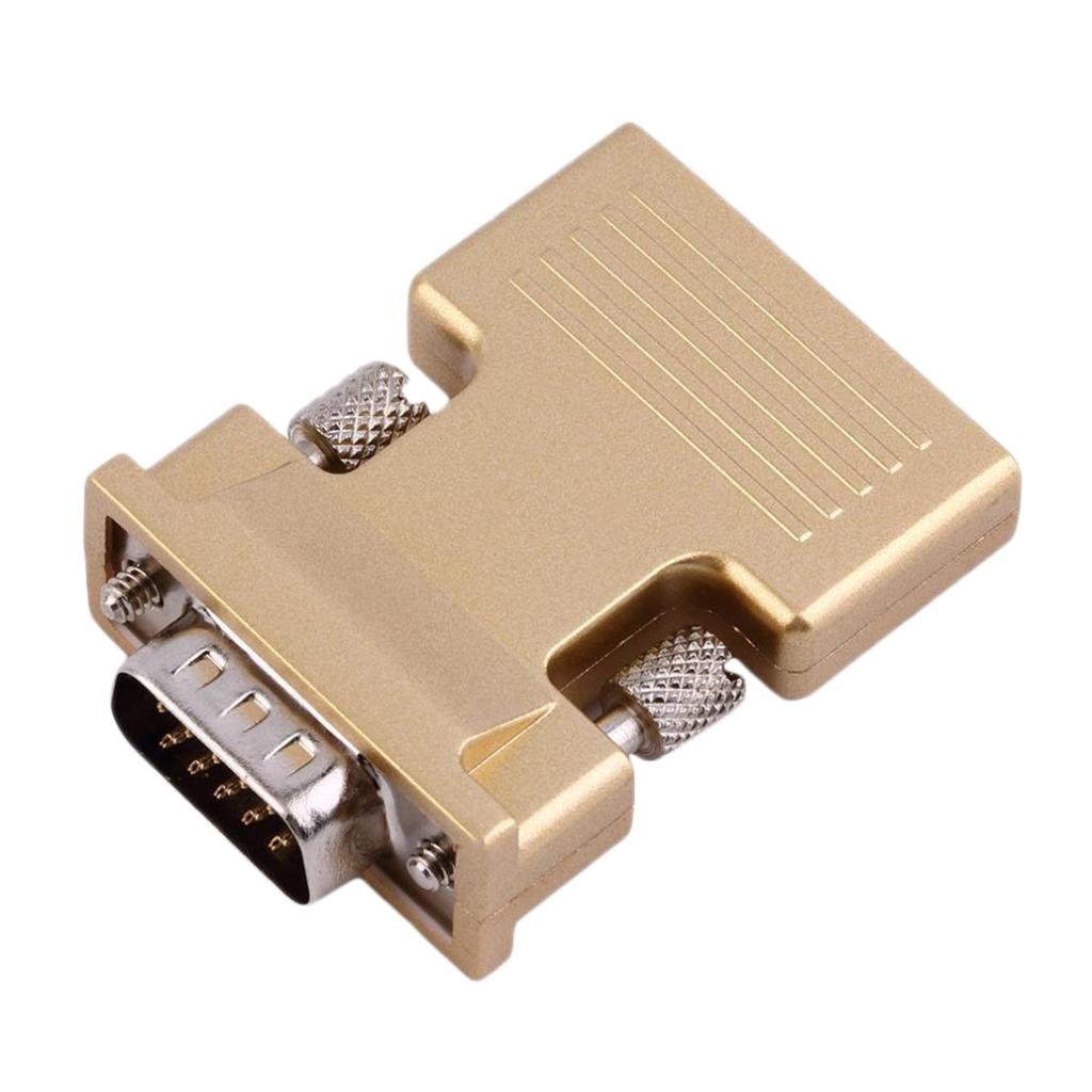 Female to VGA Male Converter Audio Adapter Support 1080P Signal Output