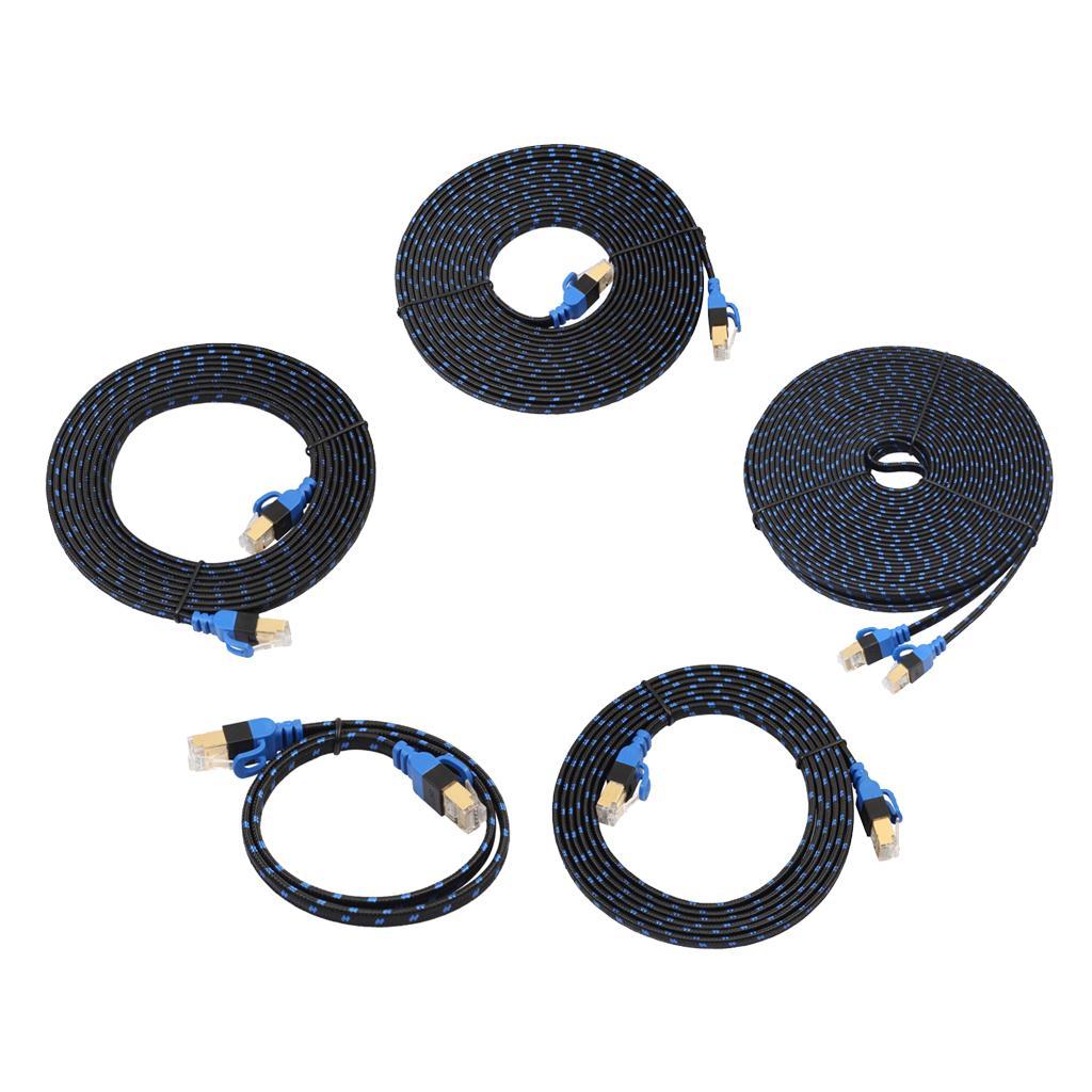 Ethernet Cable Lan Network RJ45 Patch Cable Cord Braid NAS 10 Gbps 0.5m