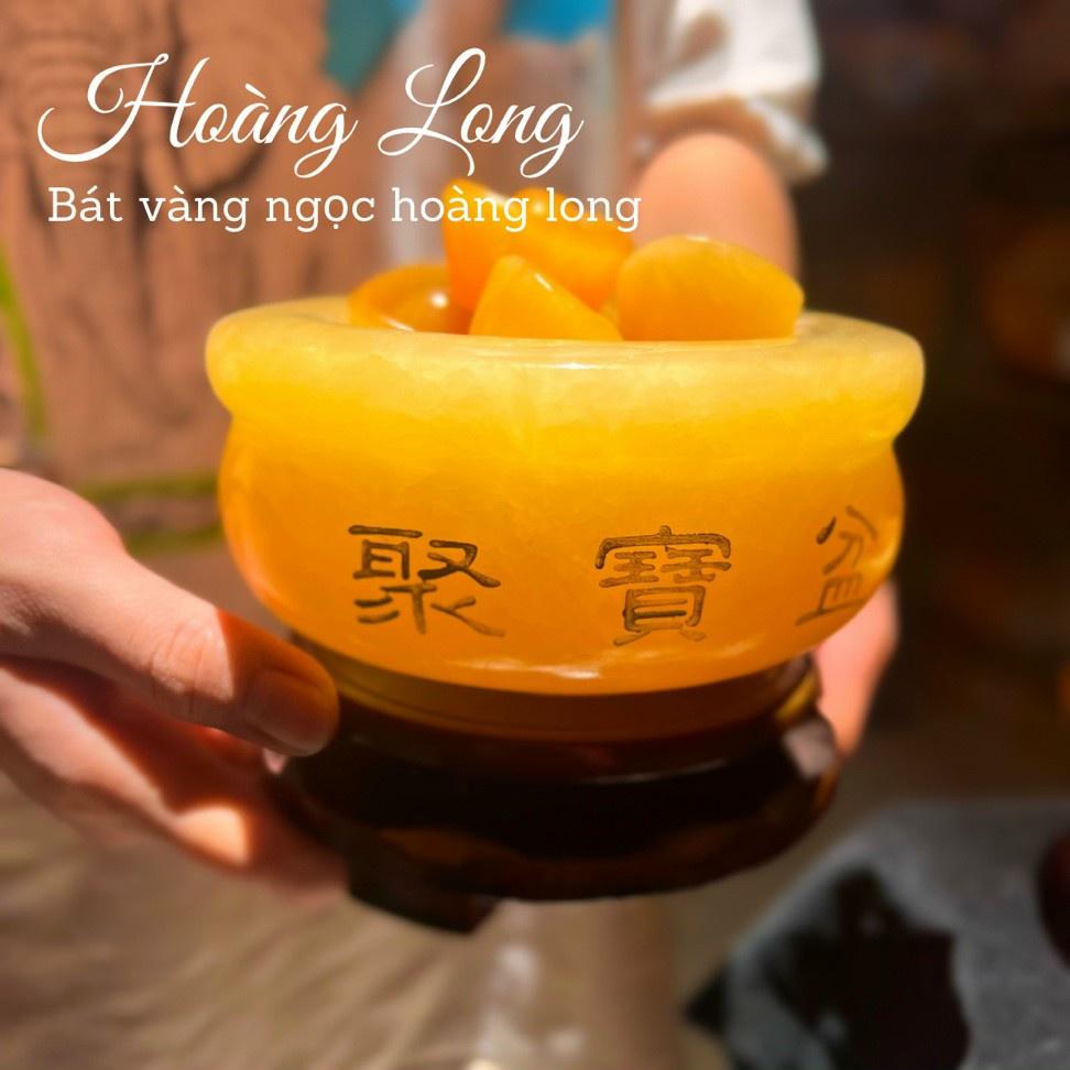 Bát Tụ Bảo Đá Ngọc Hoàng Long - Đường Kính 10cm & 13cm & 16cm