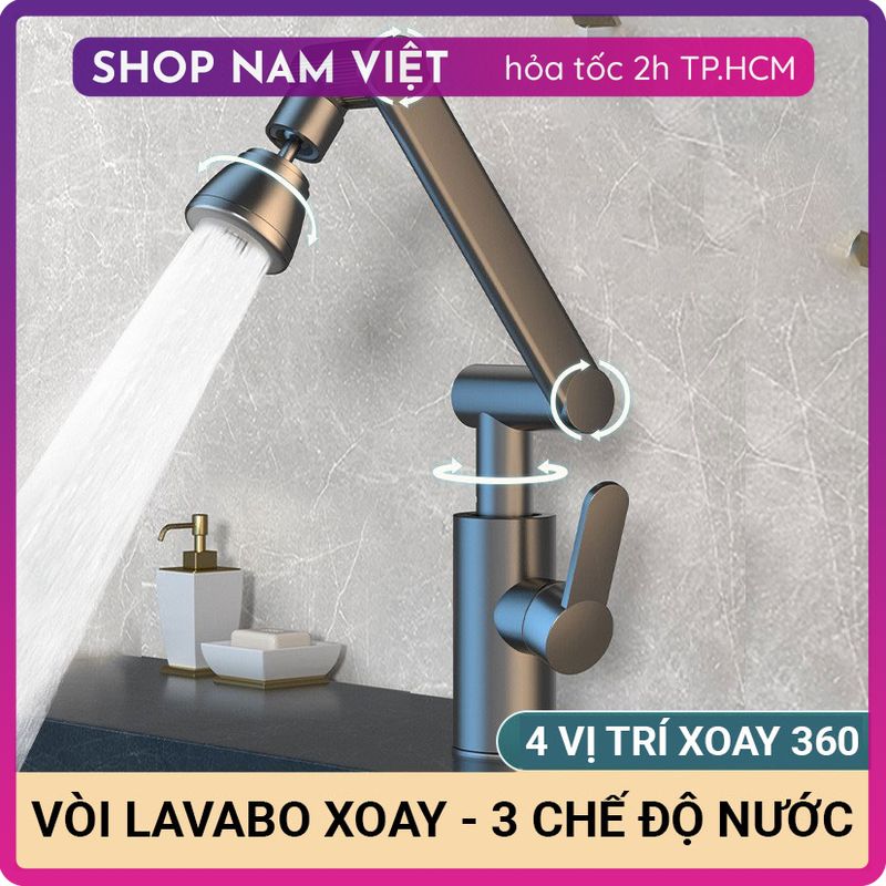 Vòi Nước Lavabo Xoay 1440 Độ