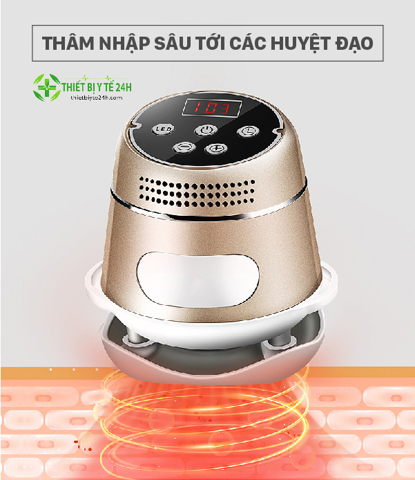 Máy Xông Ngải - Máy Xông Ngải Cứu Hồng Ngoại, Hỗ Trợ Giảm Đau Cơ Bắp, Giảm Căng Thẳng Mệt Mỏi, Chất Liệu ABS