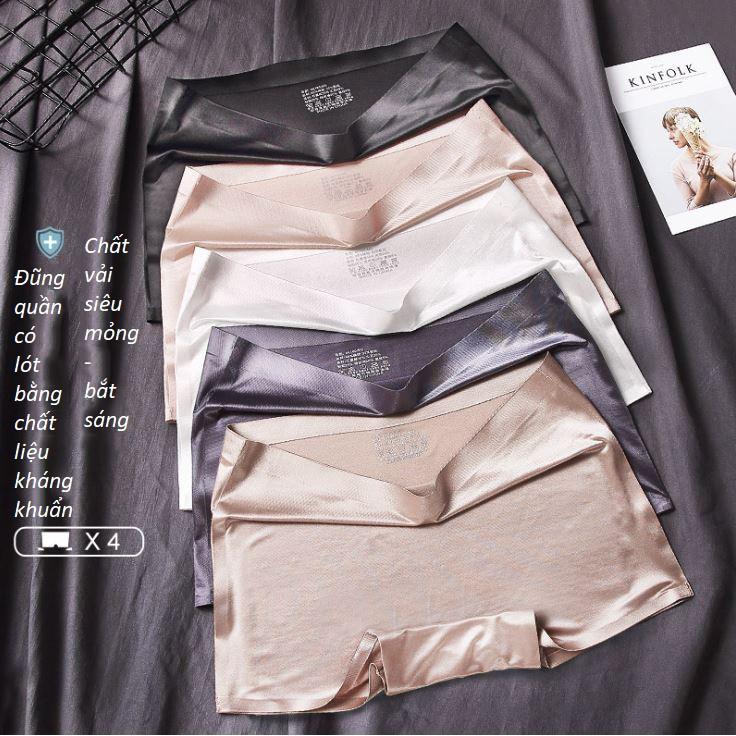 Quần Lót Nữ Dạng Quần Đùi Chất Băng Lụa Kháng Khuẩn P345