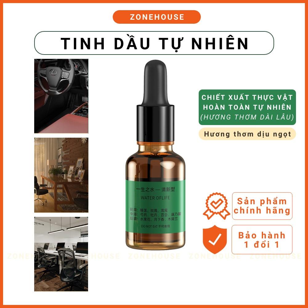 Tinh dầu tự nhiên chiết xuất hoàn toàn từ thực vật, an toàn sức khoẻ, mùi hương dễ chịu, lan toả sâu ZONEHOUSE