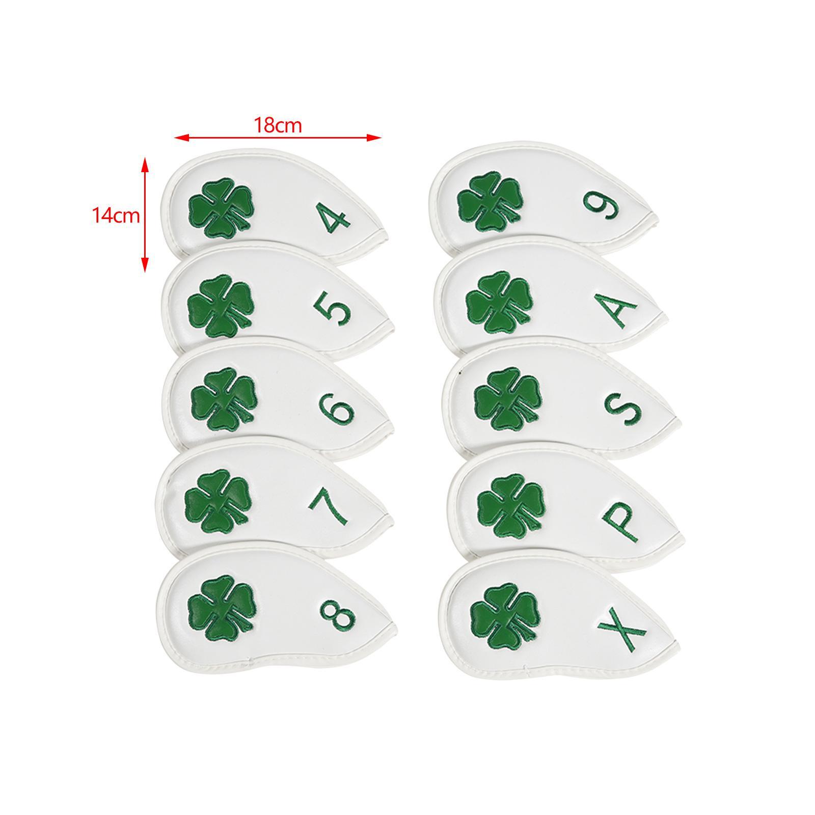 10x Golf Club Covers Number Embroidered Water Resistant Golf Iron Headcovers