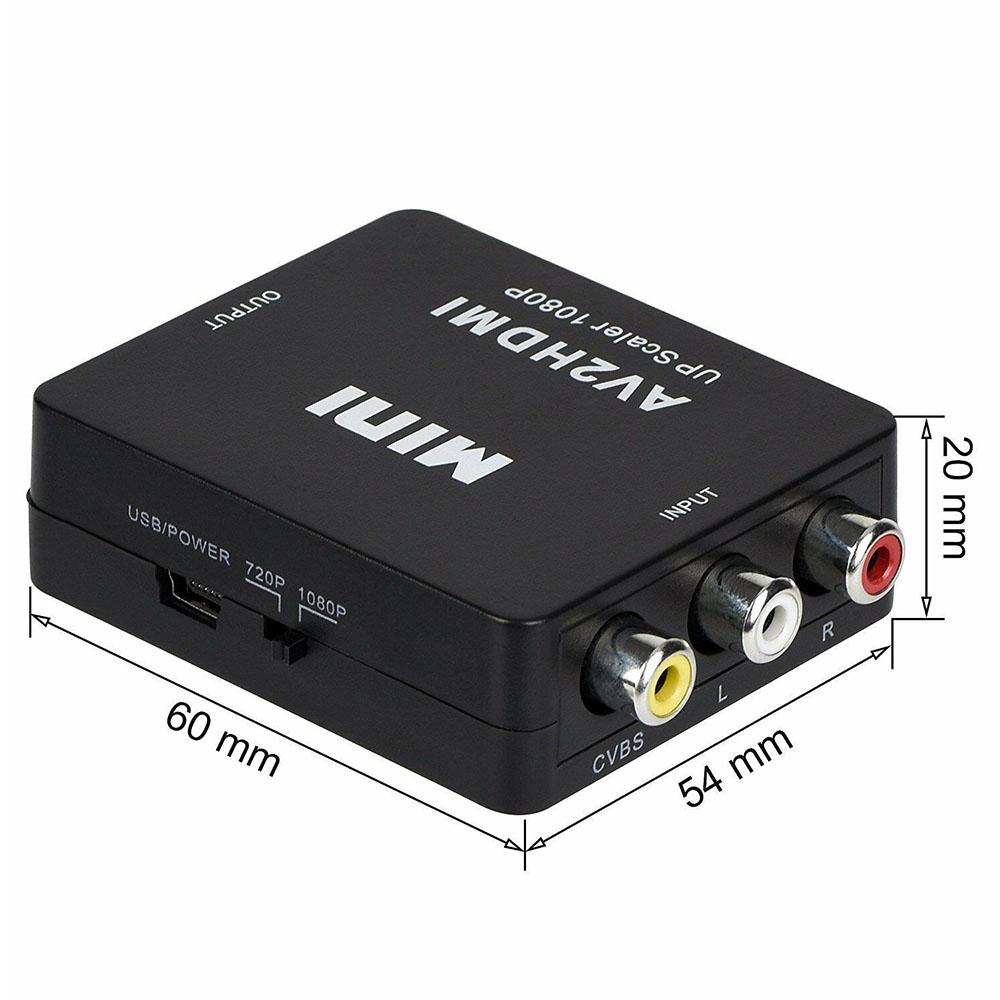 Bộ chuyển đổi sạc USB di động nhỏ có thể điều chỉnh Bộ chuyển đổi độ nét cao 720P / 1080P