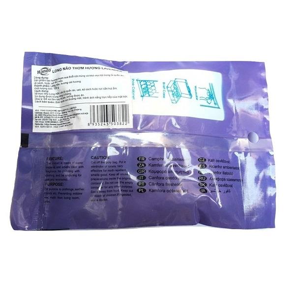Bộ 2 gói 60 viên băng phiến long não khử mùi,xua đuổi côn trùng 120Gr