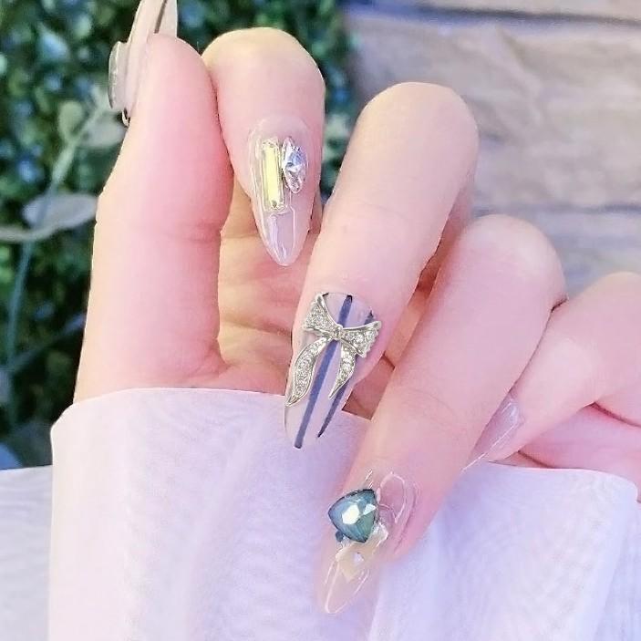 (ảnh thật) Charm Nơ Đính Móng CN