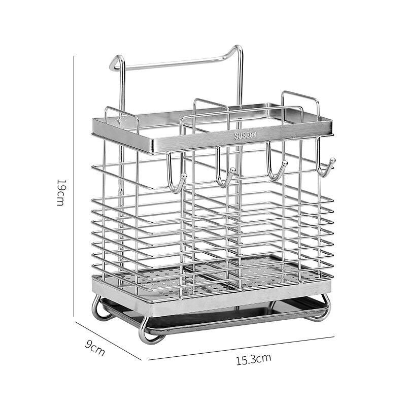 Ống đũa inox 304 dán tường 2 ngăn, 3 ngăn