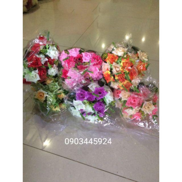 Hoa hồng sâu điểm - Hoa giả