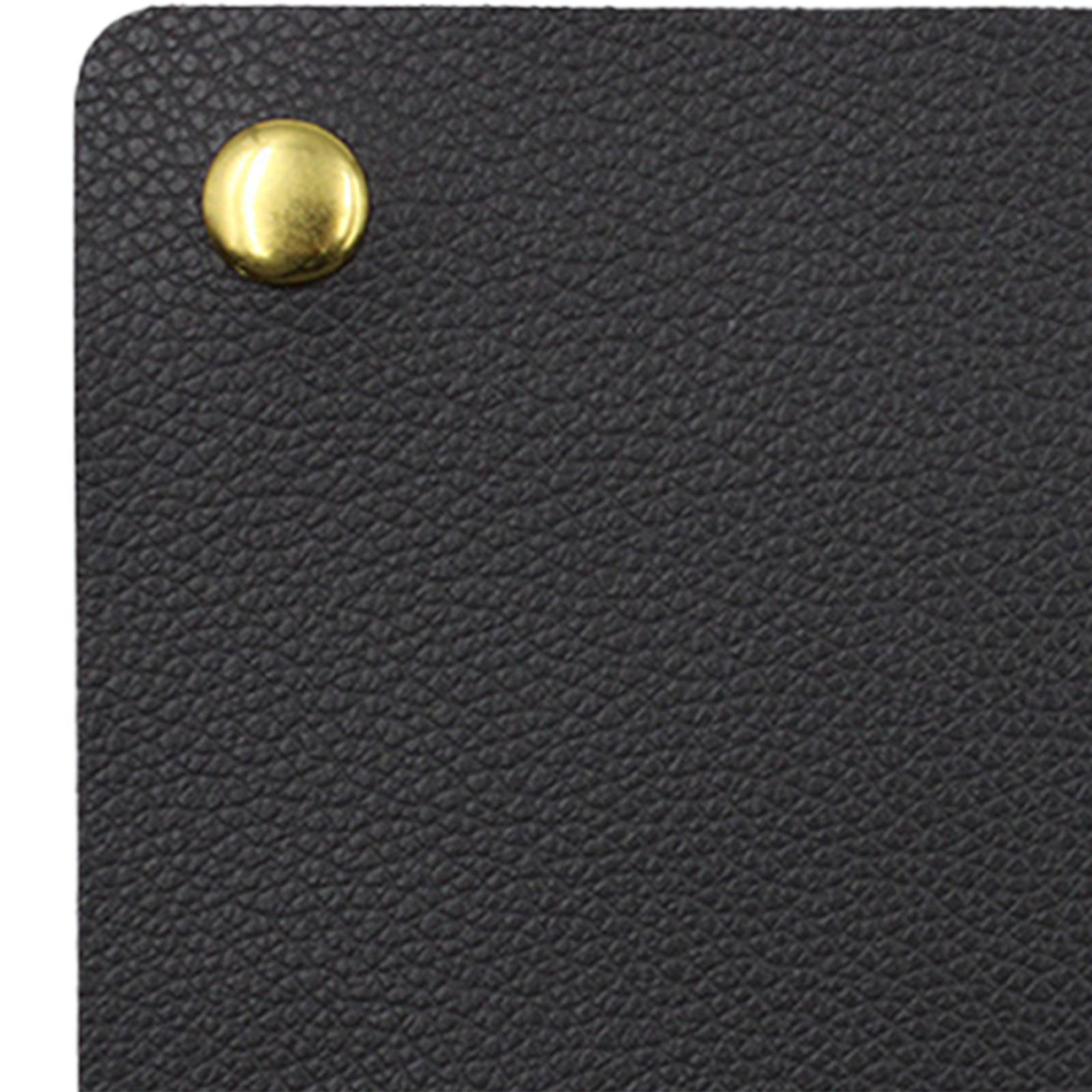 Handbag Grip Sleeve Cover Handle Grip Sleeve PU Leather for Wallet Purse Black