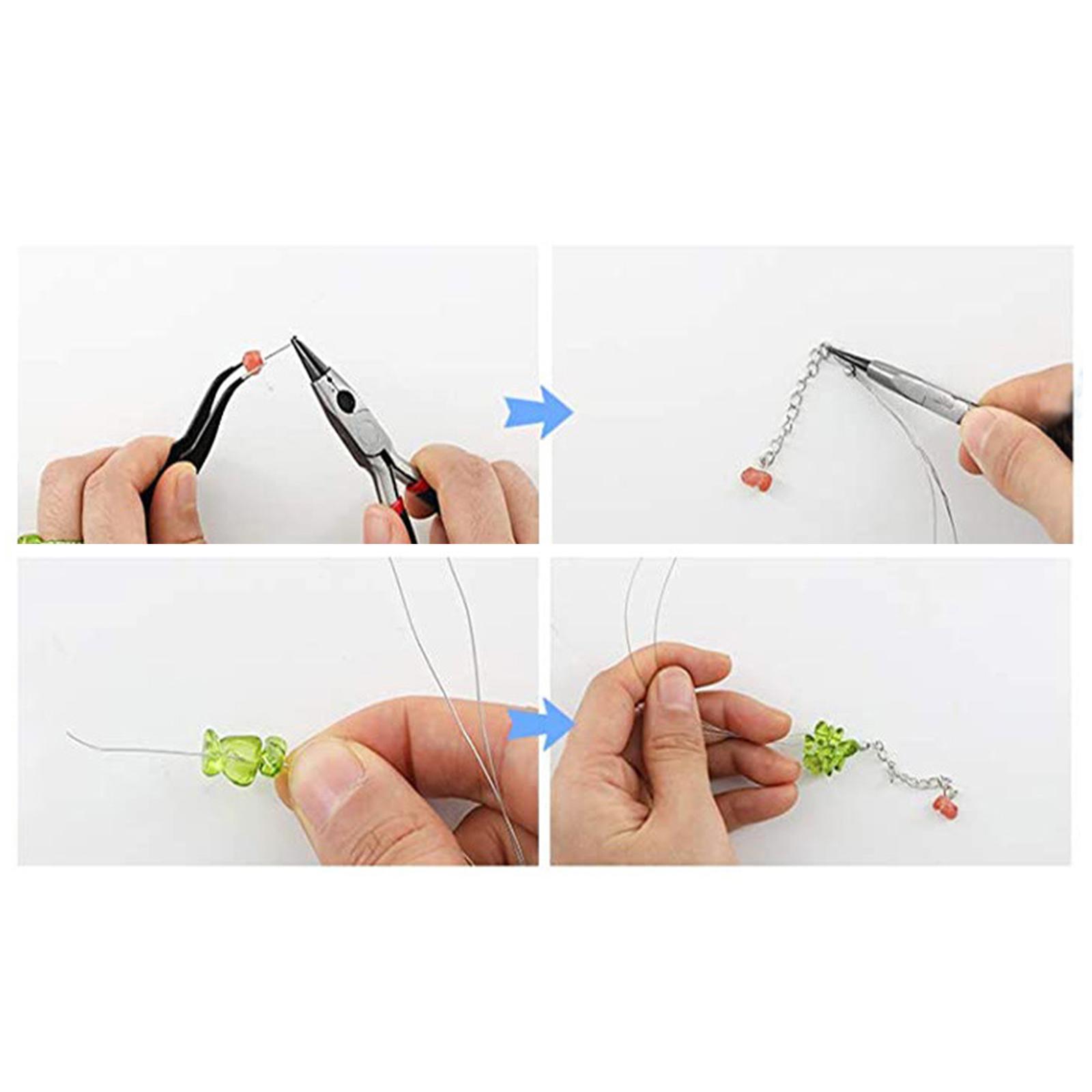 Bộ Dụng Cụ Làm Đồ Trang Sức Pha Lê Tự Làm Với 15 Lưới Pha Lê Hạt Đá Quý Hoa Tai Kl1048